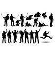 tourist2 set silhouette vector image vector image