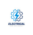 Electrical logo design Royalty Free Vector Image