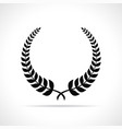 laurel on white background vector image vector image
