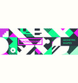 simple banner square modules vector image vector image