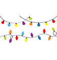 christmas lights holiday festive xmas decoration vector image vector image