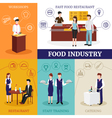 restaurant people design concept vector image vector image