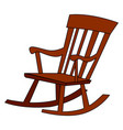 rocking chair on white background vector image