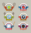 sport logo emblem badge banner vector image