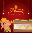 banner design of happy diwali vector image vector image