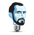 black light bulb vector image vector image