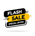 flash sale and special offer tag price tags sales vector image