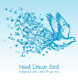 hand drawn birds vector image vector image