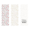 seamless love borders wedding floral pattern vector image