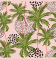 abstract minimal tropics seamless pattern palm vector image vector image