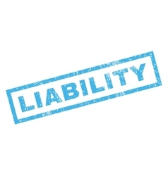 Liability Rubber Stamp Royalty Free Vector Image