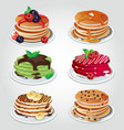 pancake set vector image