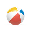 beach ball isolated on white background vector image