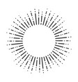 sunbeam sun line art sketch vector image