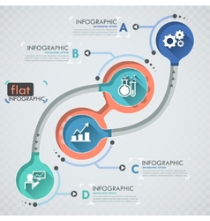 Flat Infographic Design Royalty Free Vector Image