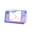 modern device with graphic vector image vector image