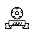 world cup soccer icon isolated contour vector image