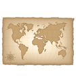 an old map of the world vector image