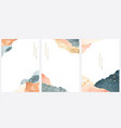 abstract landscape background with watercolor vector image vector image