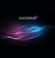 music abstract background blue equalizer vector image