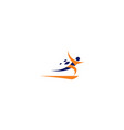 run successful logo icon vector image