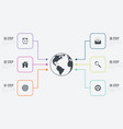 infographics 6 options vector image