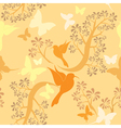 seamless pattern with hummingbirds vector image