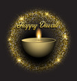 diwali background with gold glittery lights vector image vector image