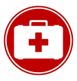 first aid button vector image