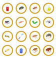 insect icon circle vector image vector image