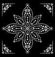 dot art flower or star traditional aborigi vector image