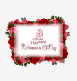 international happy womens day on white background vector image vector image