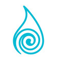abstract line water symbol vector image