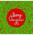 christmas ball greeting card template vector image