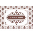 vintage frame vector image