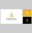 initials letter a abstract logo design vector image vector image