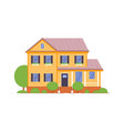 small guest house icon isolated on white backdrop vector image