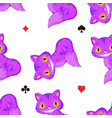 cheshire cat pattern vector image