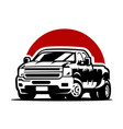 diesel truck dually pickup vector image