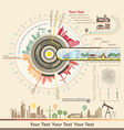 infographics industrial buildings vector image vector image