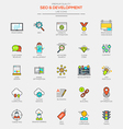 line flat icons set 2 vector image vector image