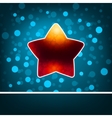 red star on blue abstract happy new year eps 8 vector image vector image