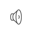 audio speaker line icon vector image