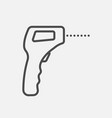 contactless infrared thermometer icon isolated vector image vector image
