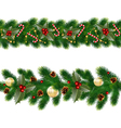 garlands of fir tree vector image