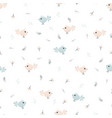 simple pattern with birds vector image vector image