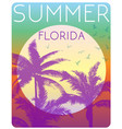 sunset at tropical beach florida vector image
