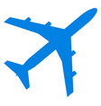 blue plane icon airport symbol flight sign vector image