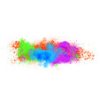 abstract background with color paint splashes vector image