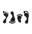 footprint vector image